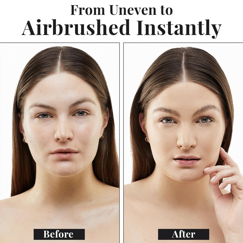 Jerome Alexander MagicMinerals AirBrush Foundation â€“ 2 Piece Set with Airbrush Foundation and Kabuki Brush - Spray Makeup with Anti-aging Ingredients for Smooth Radiant Skin - Warm Beige - Image 4